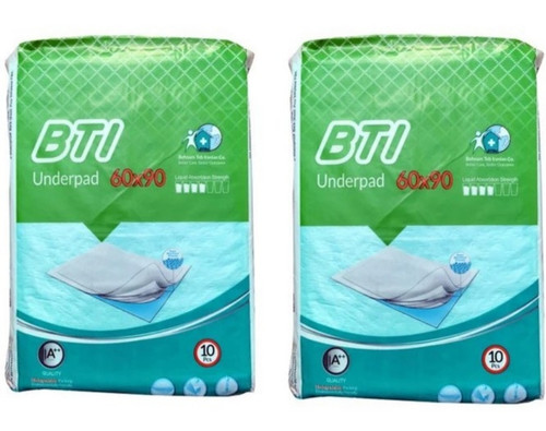 زیرانداز بیمار BTI ۶۰×۹۰ بسته ۱۰ عددی